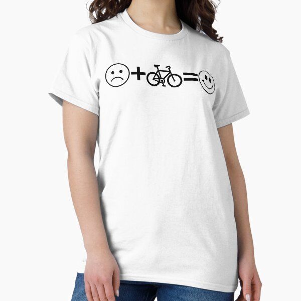 The Cycling Happiness Formula - Sad Face Plus Bicycle Equals Smile