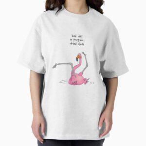 Clumsy Flamingo – “Bad Day in Progress” — graphic tee