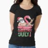 Christmas in July Summer Flamingo Float Xmas — graphic tee