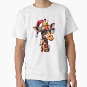Christmas Giraffe — graphic tee