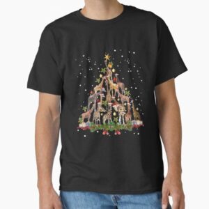 Funny Giraffe Christmas Tree Ornament Decor — graphic tee