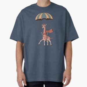 Giraffe with Parachute — graphic tee