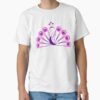 Softened Purple and Pink Peacock — graphic tee