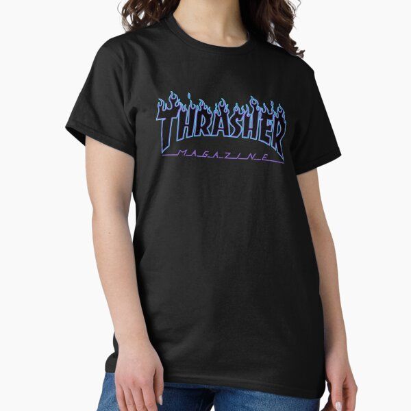 The Black Flamed ThrasMag with Purple and Blue Outlines